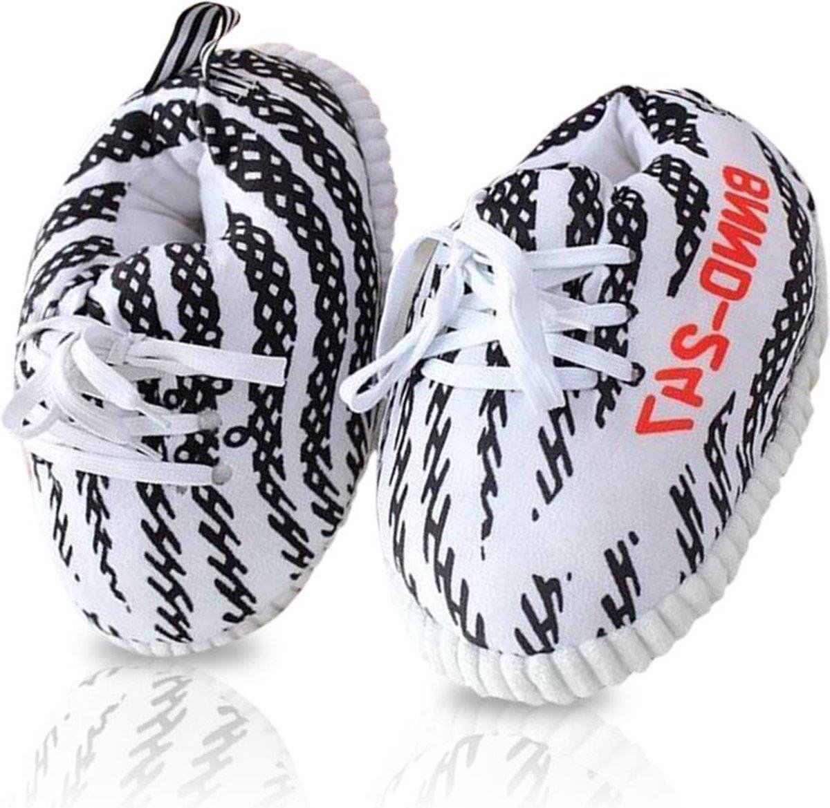 Yeezy Sneakersloffen - Zebra Adidas - Sneaker Pantoffels - Boost 350 -  Unisex - Wit... | bol.com