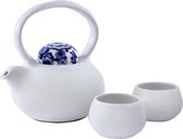 ROYAL DELFT - Blue D1653 - Theepot & 2x theemok 'Belly' 3dlg