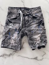 Jeans short, Korte broek voor jongens in de kleur grijs, verkrijgbaar in de maten 104/4 t/m 164/14