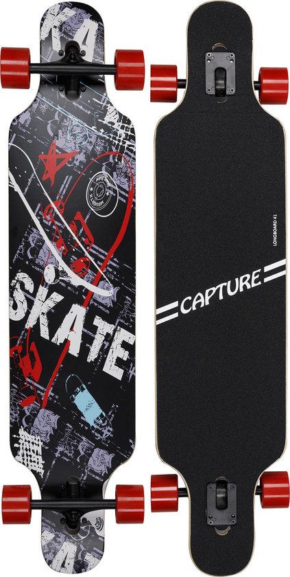 Schildkröt Longboard Freeride 41″ – 9 Plis D’érable, Camions En Aluminium, Roues 70mm, ABEC-11, Charge 100kg