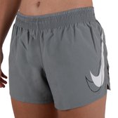 Nike Dri-FIT Swoosh Sportbroek - Maat XS  - Vrouwen - Lichtgrijs