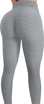 Miresa - Sexy Sportleggings / Fitness & Yoga High Waist Leggings – Grijs - Maat XL