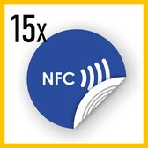 NFC tag stickers 100 stuk rond voor Iphone en Android. RFID NFC stickers. Reclame stickers