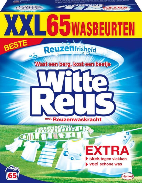 Witte Reus Waspoeder Wasmiddel - Witte Was - Voordeelverpakking - 65 wasbeurten