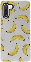 ADEL Siliconen Back Cover Softcase Hoesje voor Samsung Galaxy Note 10 - Bananen Geel