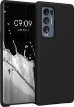 kwmobile telefoonhoesje geschikt voor Oppo Find X3 Neo - Hoesje met siliconen coating - Smartphone case in zwart