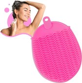 Jollify - Siliconen Washandje - Was & Scrubhandschoen - Washandjes - Baby - Volwassenen - Exfoliating glove - Scrub - Lichaam - Hoofd - Roze