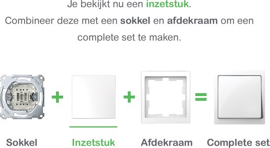 Enkele Wip met Venster – Kunststof – Lotuswit – Systeem Design – Schneider Electric – MTN3320-6035