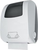 JVD Cleantech white plastic paper towel dispenser 899845 with window