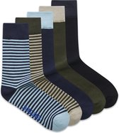 JACK&JONES JACBRAND AOP SHORT SOCKS 5 PACK Heren Sokken - Maat One Size