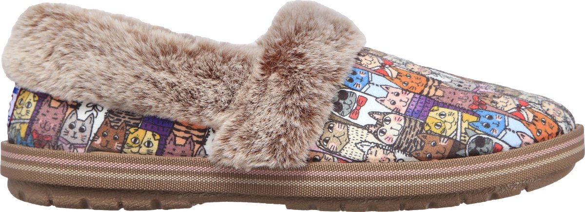 Skechers BOBS TOO COZY - CHIC CAT Dames Sloffen - Multi