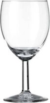 6x DECO & LIVING | Plastic wijnglazen | 250 ml | Herbruikbaar | Onbreekbare wijnglazen | Campingglazen | - 100% Vaatwasserbestendig - BPA-vrij - Erg licht - Transparant/Glashelder