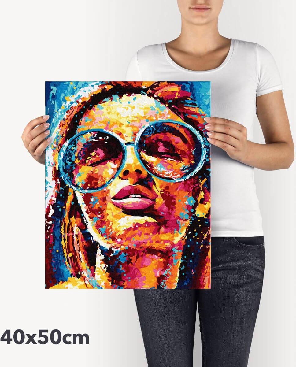 Schilderen Op Nummer Volwassenen DIY Paint By Number Compleet Hobby Pakket op Frame met Vernis - ®Arty Bee - Zomerse Vibes 40x50cm — afbeelding 4