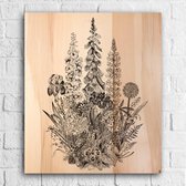 Wandpaneel natuur 'Wildflowers' L57 x B45,5 cm
