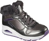 Skechers Uno - Cozy On Air Meisjes Sneakers - Gunmetal - Maat 30