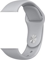 Geschikt voor Apple Watch Bandje - Apple watch bandjes - Siliconen - Grijs - 38/40mm