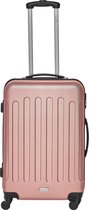 Packenger 3-delige kofferset "Travelstar" hard cover (M, L & XL) - ABS - 4 wielen (360°) - koffer met combinatie slot - Mauve