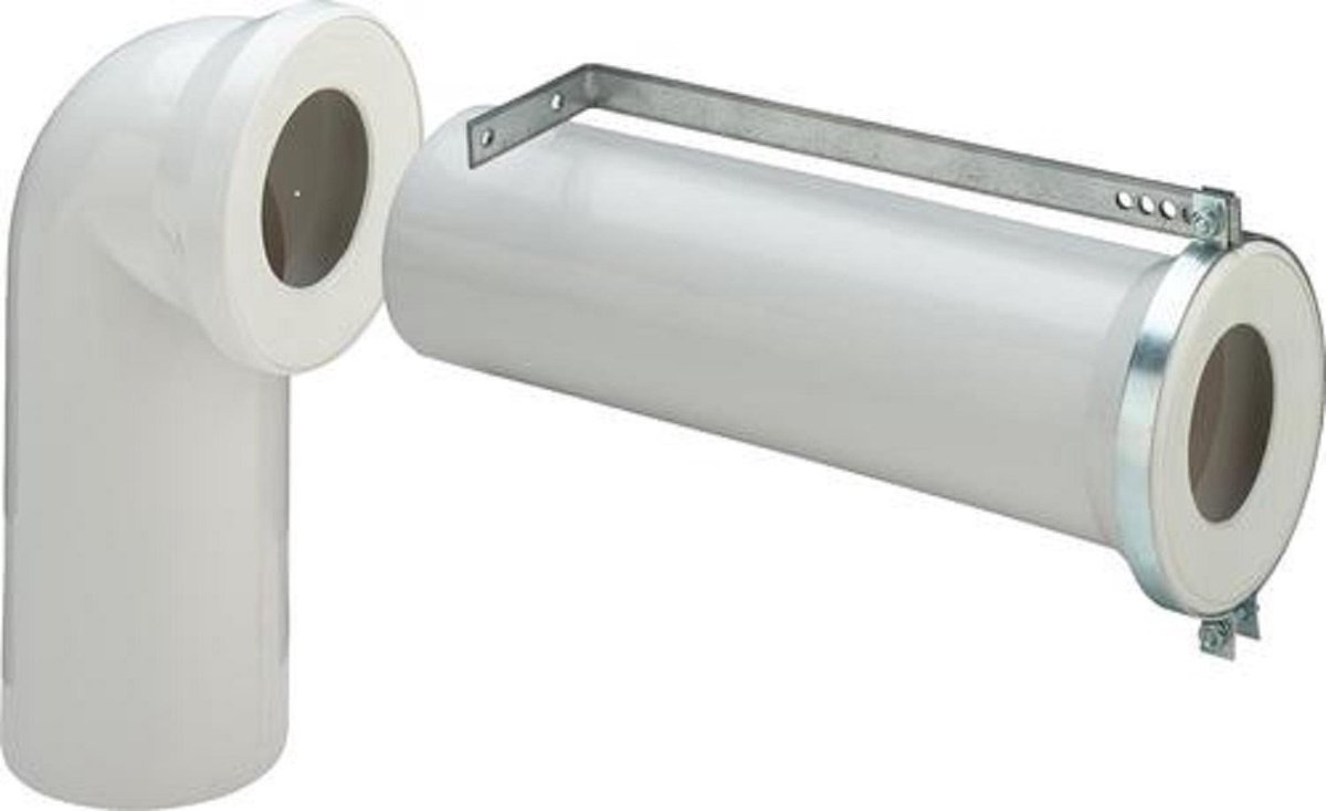 Viega closet afvoerset 100x230/400 mm, wit
