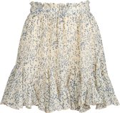 Flowy mini skirt cream