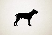 Cane Corso - Silhouette hond - M - 59x82cm - Zwart - wanddecoratie