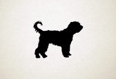 Barbet - Silhouette hond - S - 39x51cm - Zwart - wanddecoratie