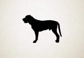 Broholmer - Silhouette hond - XS - 20x28cm - Zwart - wanddecoratie