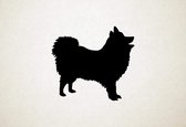 Japanese Spitz - Silhouette hond - L - 75x82cm - Zwart - wanddecoratie