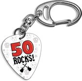 Plectrum sleutelhanger 50 Rocks!