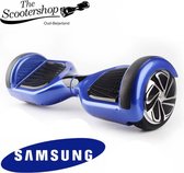 The SCOOTERSHOP Hoverboard Blauw, TAOTAO, SAMSUNG, Led verlichting, Aluminium Design velgen, Rubberen bumpers