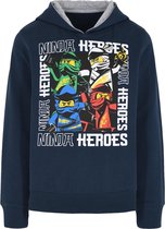 Lego Ninjago Ninja Heroes Hoodie Blauw - Maat 110