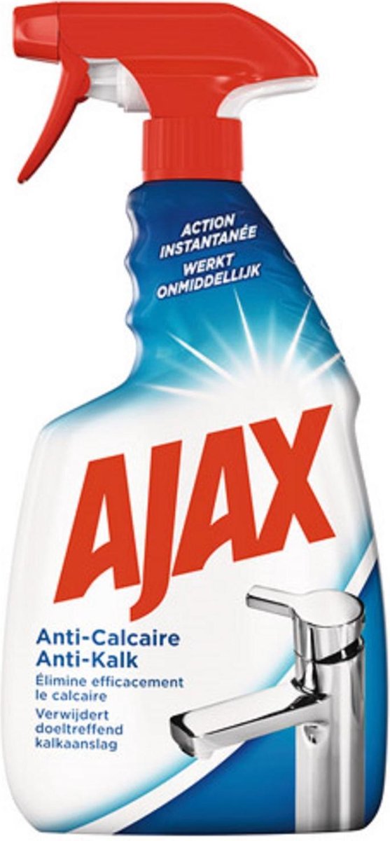 Tol Vet Uitgraving Ajax - Badkamerreiniger Anti-Kalk Spray - 2 x 750 ml | bol.com