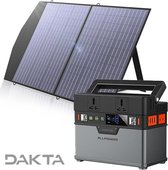 Dakta® Solar generator | Solar power station | 288W | Generator | 4 wijzen oplaadbaar | Met app bedienbaar | Bluetooth | USB | met Zonnepanelen