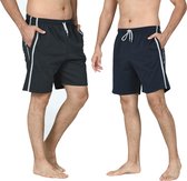 Comfort Essentials - Korte Broek Heren - Shorts Heren - 2pack - Navy/Antraciet - S