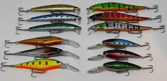 Kunstaas set 22 delig - Pluggen voor alle type roofvis - Snoek - Snoekbaars - Baars — afbeelding 3
