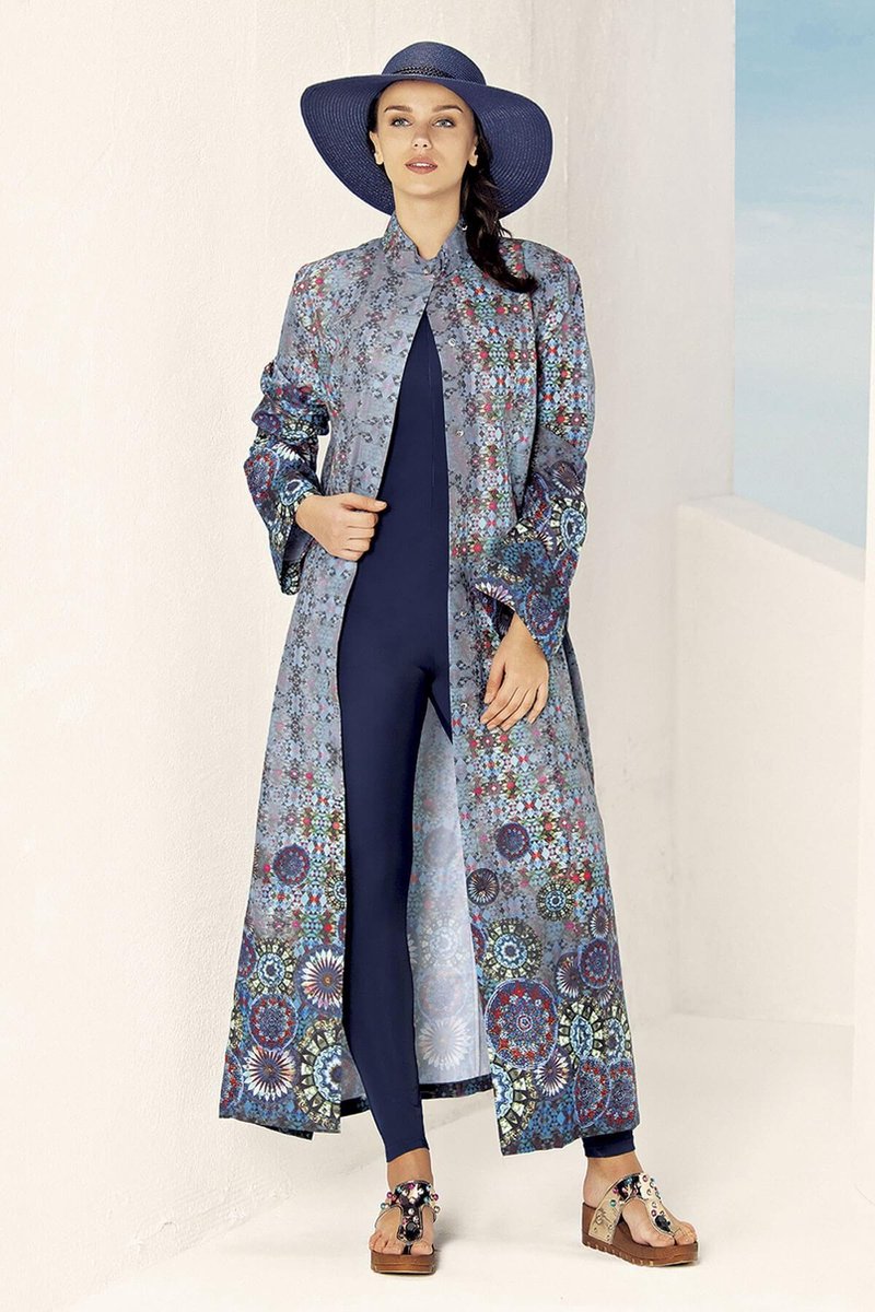 Hasema Dames Badpak jurk Sumatra Model Maat M