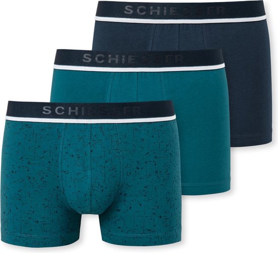 Schiesser 3pack Shorts Heren Onderbroek - Maat S
