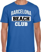 Barcelona beach club zomer t-shirt voor heren - blauw - beach party / vakantie outfit / kleding / strand feest shirt 2XL