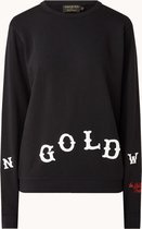 In Gold We Trust Western sweater met front- en backprint - Maat S