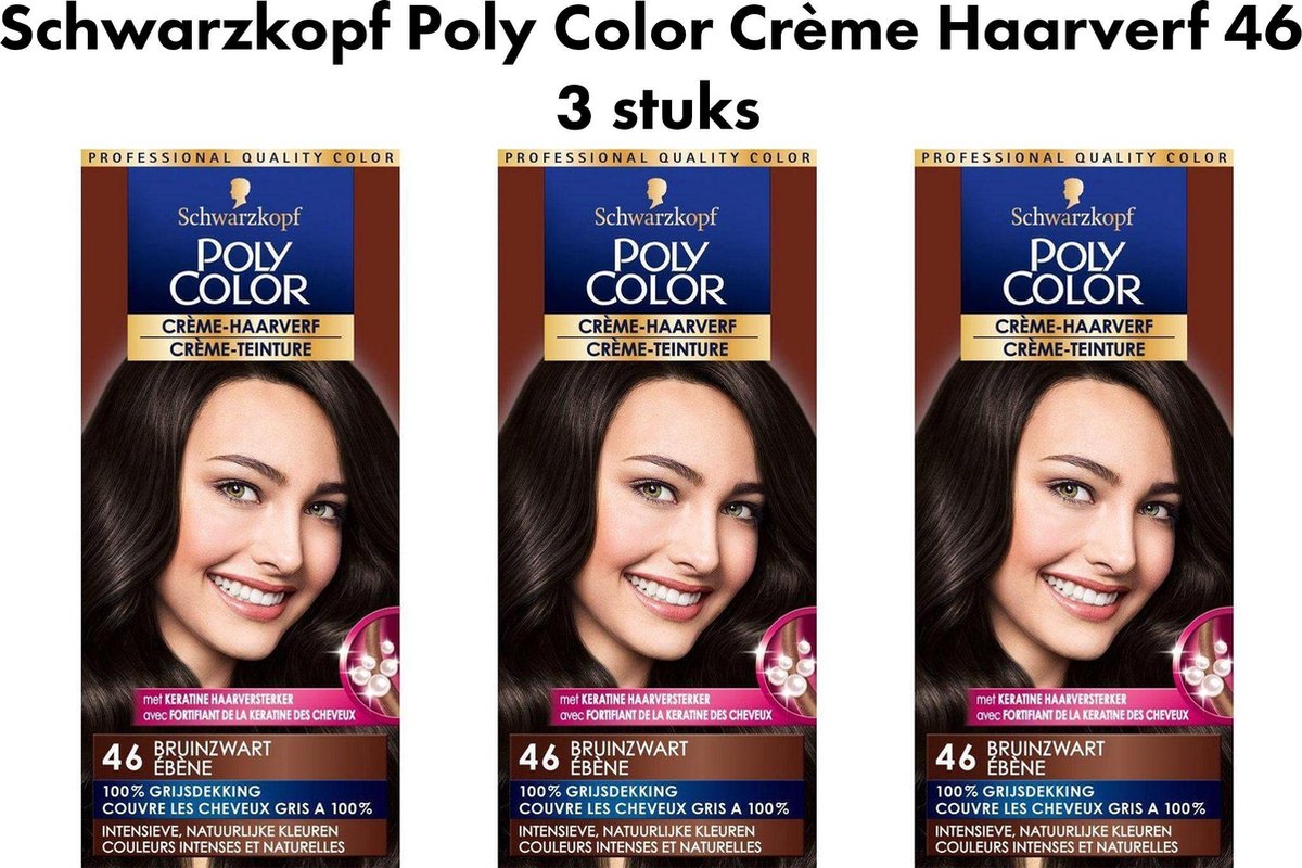Schwarzkopf Poly Color Crème-Haarverf 46 - 3 stuks
