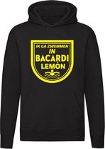 Ik ga zwemmen in Bacardi Lemon Hoodie | Mart Hoogkamer | Bacardi Limon | Trui | Sweater | Unisex