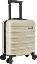 CabinMax Handbagage Koffer - Trolley 30L - Harde Reiskoffer - 45x36x20cm - Lichtgewicht - Groot Capaciteit - Beige