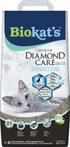 Biokat's Diamond Care Sensitive Classic - 6 L - Kattenbakvulling - Klontvormende - Zonder geur - Aktieve kool - Voor gevoelige katten