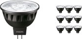 Voordeelpak 10x Philips LEDspot ExpertColor GU5.3 MR16 7.5W 930 24D (MASTER) | Warm Wit - Beste Kleurweergave - Dimbaar - Vervangt 50W