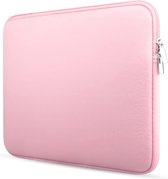 Laptop sleeve voor Dell - HP - Lenovo - spatwater bestendige hoes - Dubbele Ritssluiting - Soft Touch  - Laptophoes - 13-inch - Extra bescherming  ( pink )