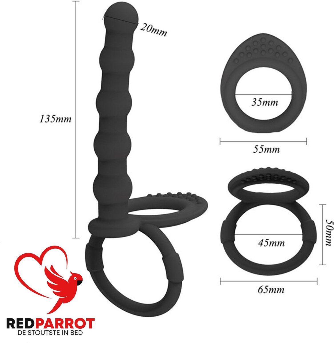 Goedkoopste Voorbindpenis | Voorbind penis | Dubbele penetratie | Strap-on | Anale kralen | Luxe uitvoering