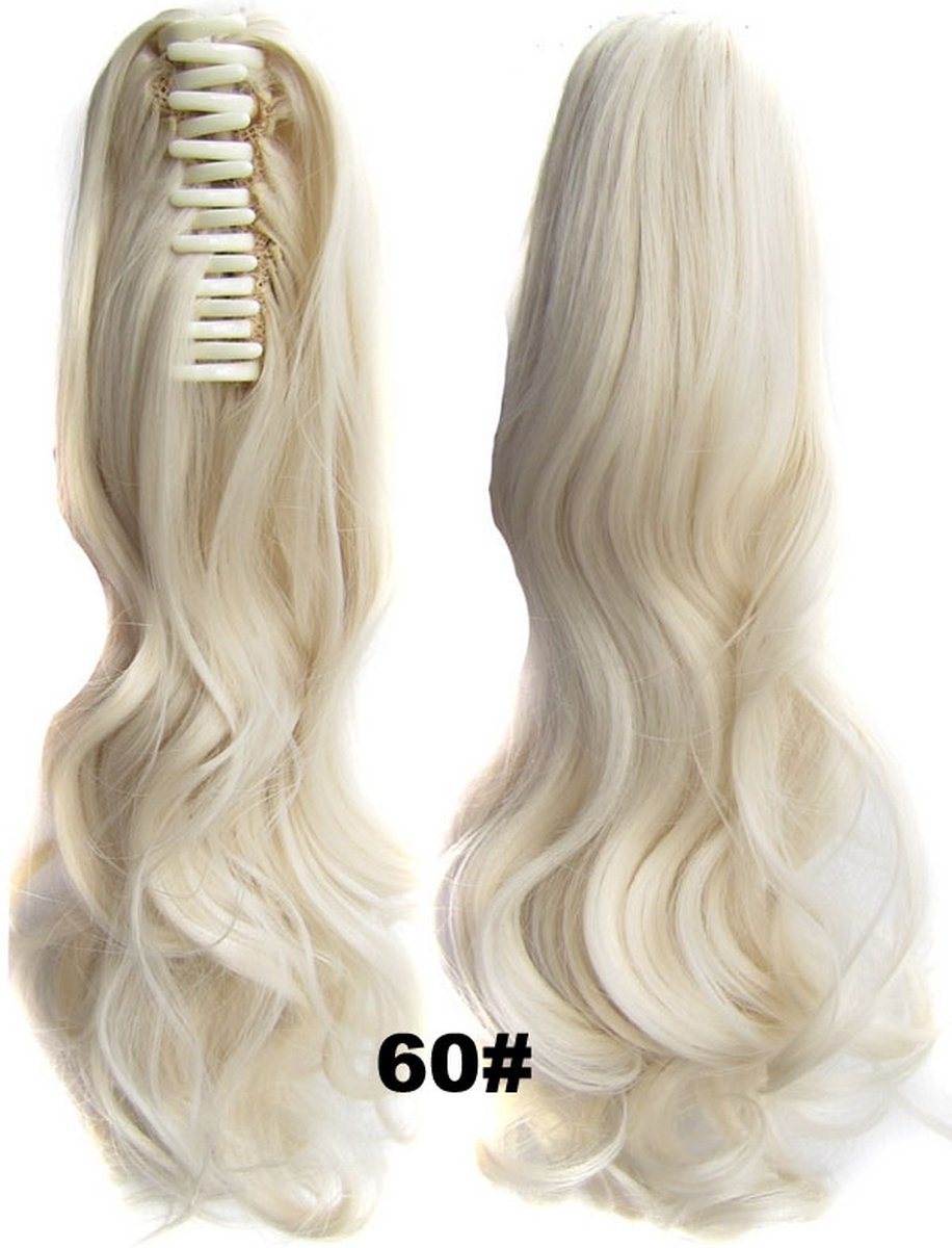 Brazilian Paardenstaart, Ponytail extensions wavy – blond 60#