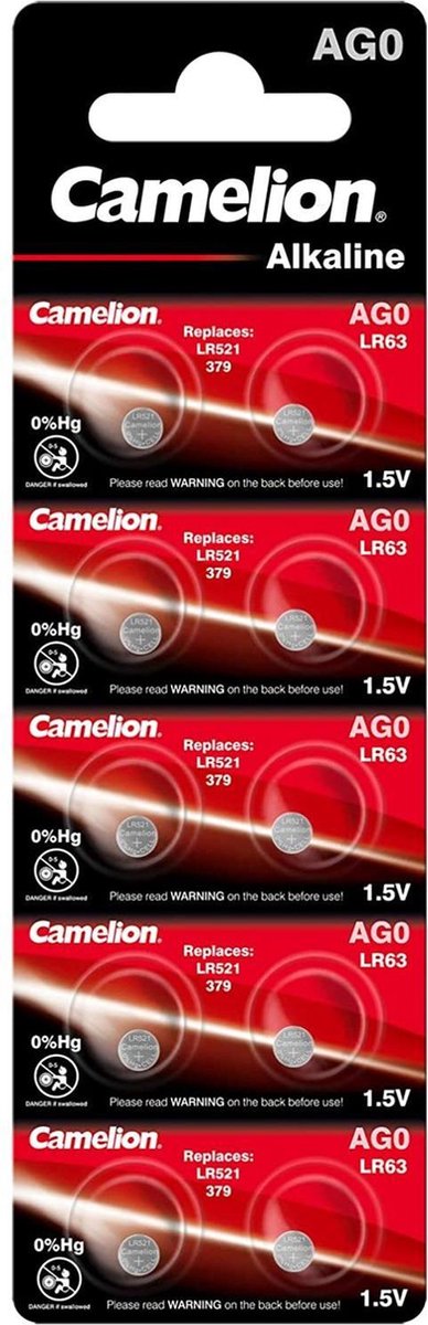 Camelion AG0 Knoopcelbatterijen Alkaline (10 stuks)
