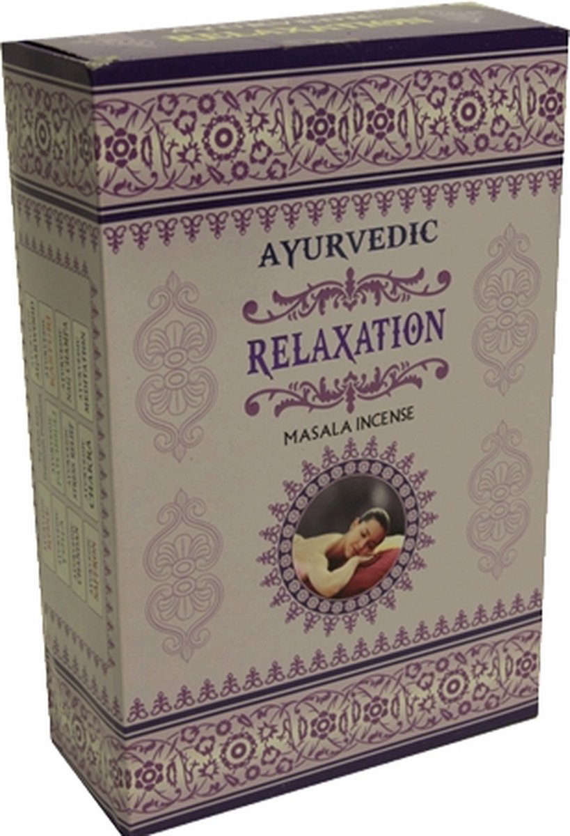 Goedkoopste Wierook Ayurvedische masala Relaxation - 10 g - (12st.) - M