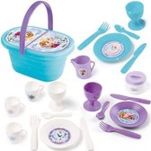 Smoby Frozen picknickmand koffer servies 24 stuks theeset