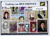 Ludwig von Beethoven – Luxe postzegel pakket (A6 formaat) - collectie van verschillende postzegels van Ludwig von Beethoven - kan als ansichtkaart in een A6 envelop. Authentiek cad